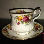 Vintage kopjes Rosina Queen's en Stratfort Fine Bone China., Antiek en Kunst, Antiek | Servies los, Ophalen of Verzenden