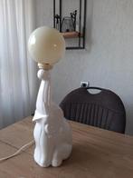 Keramieken olifant tafellamp., 50 tot 75 cm, Vintage, Ophalen of Verzenden, Zo goed als nieuw
