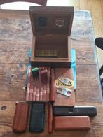 Sigaren Accessoires Set: Humidor, Knipper, Houder, Aansteker, Ophalen of Verzenden, Gebruikt, Overige typen