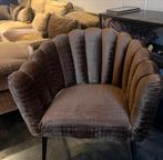 Luxe fauteuils in krokodillenstof set van 4 ook los te koop, Ophalen of Verzenden, Zo goed als nieuw, 75 tot 100 cm, Stof