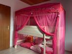 Prinsessen-Kinderbed / Hochslaper, Ophalen, 85 tot 100 cm, Lattenbodem, Zo goed als nieuw