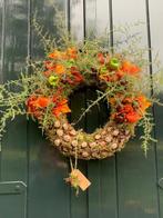 Herfstkrans met kastanjes en bladeren, Huis en Inrichting, Woonaccessoires | Kransen, Ophalen of Verzenden, Nieuw