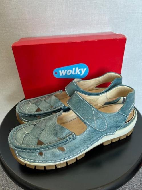 Wolky sandalen...in nieuwstaat!, Kleding | Dames, Schoenen, Zo goed als nieuw, Sandalen of Muiltjes, Blauw, Ophalen of Verzenden