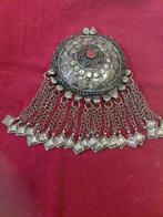 Vintage Zilveren Hanger met Edelstenen, Ophalen of Verzenden, Zilver, Hanger, Met edelsteen