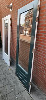 hardhouten dubbele deuren (spoed), Ophalen, Gebruikt, 80 tot 100 cm, Buitendeur