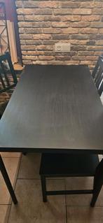 Sandsberg tafel + Stefan eetkamerstoelen, Huis en Inrichting, Tafels | Eettafels, Ophalen, Gebruikt, 100 tot 150 cm, 50 tot 100 cm