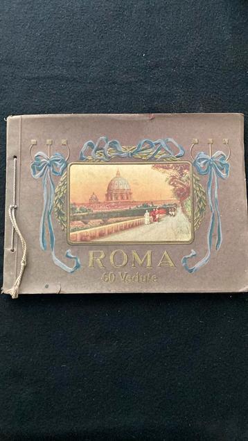 Roma. 60 Vedute. 19e eeuwse foto’s in bijzonder mapje! beschikbaar voor biedingen
