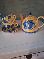 theepot en kommen ter decoratie, Ophalen, Gebruikt