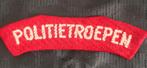 Politietroepen naamlint, Verzamelen, Militaria | Algemeen, Verzenden, Nederland, Embleem of Badge