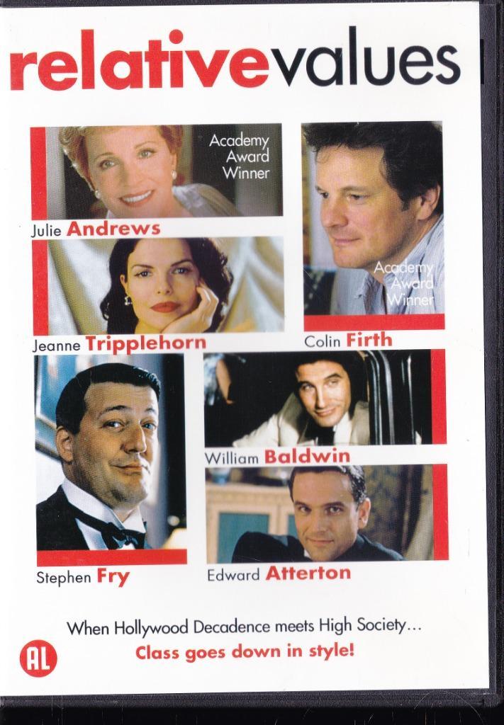 Relative values ֎ Julie Andrews, Edward Atterton, Cd's en Dvd's, Dvd's | Komedie, Zo goed als nieuw, Romantische komedie, Alle leeftijden