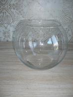 ronde bolvorm vaas glas  vissenkom, Huis en Inrichting, Minder dan 50 cm, Glas, Zo goed als nieuw, Ophalen