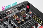 Mengpaneel, 6-Kanalen Studio Mixer met Versterker, PDM-M604A, Muziek en Instrumenten, Info@marbeco.nl, Power Dynamics, Nieuw, Overige instrumenten