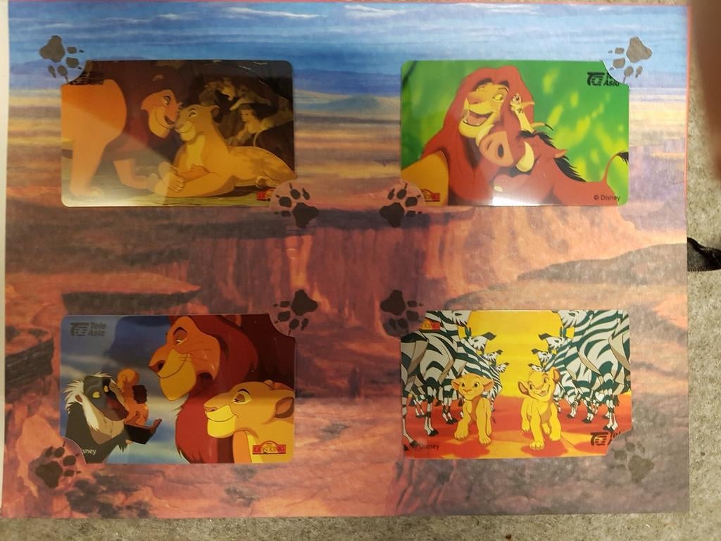 Disney the lion king telefoonkaarten, speciale uitgave., Verzamelen, Telefoonkaarten, Ophalen of Verzenden
