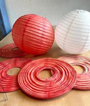 Papieren lantaren lampion feest decoratie 35 cm bij 35 cm beschikbaar voor biedingen