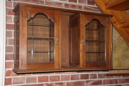 Hangkastje van eikenhout, Huis en Inrichting, Woonaccessoires | Wandplanken en Boekenplanken, Zo goed als nieuw, Ophalen