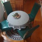 Groene leren stoelen ... 2 of 4, Ophalen, Zo goed als nieuw, Overige kleuren