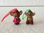 Disney assepoester - jaq en gus kerstboom hangers, Ophalen, Assepoester of Belle, Zo goed als nieuw, Beeldje of Figuurtje