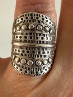 S125/Opvallende degelijke Zilveren ring Finse Stijl 17, Gebruikt, Verzenden, X, Dame