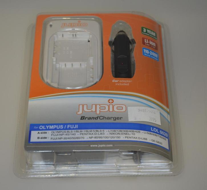 Jupio LOL 0020 charger Olympus, Fuji, Pentax, Nikon, GE, Audio, Tv en Foto, Opladers, Nieuw, Ophalen of Verzenden