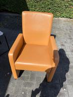 Fauteuil leder cognac, Huis en Inrichting, Fauteuils, Ophalen of Verzenden, Zo goed als nieuw, 50 tot 75 cm, Leer