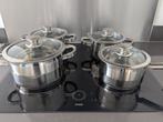 Sola 4 delige pannenset Furore, Ophalen, Pannenset, Zo goed als nieuw, Rvs