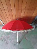 Vintage/retro kleine Parasol voor aan stoelleuning, balcon,, Tuin en Terras, Parasols, Ophalen of Verzenden, 1 tot 2 meter