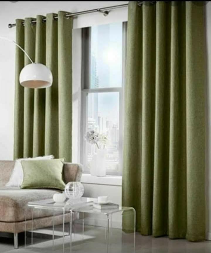 Gordijnen op Maat gemaakt, Huis en Inrichting, Stoffering | Gordijnen en Lamellen, Nieuw, 200 cm of meer, Groen, Ophalen of Verzenden