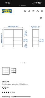 VITTSJO IKEA lage stellingkast WIT, Zo goed als nieuw, Ophalen