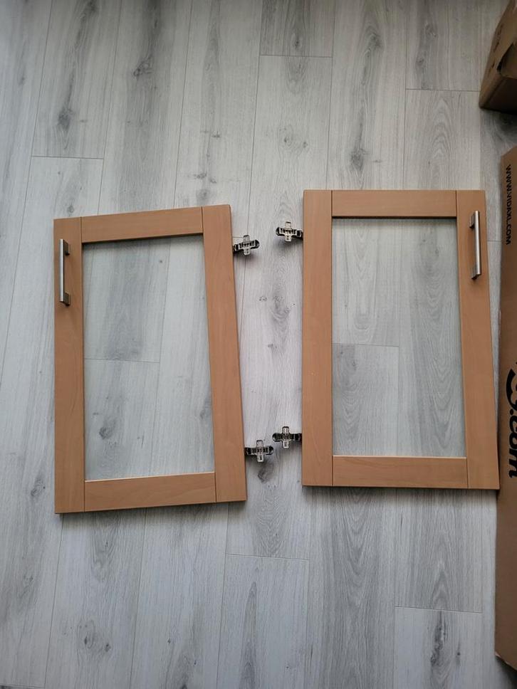 Ikea Metod glazen keukendeurtjes 71x44cm  GRATIS OPHALEN, Huis en Inrichting, Keuken | Keukenelementen, Gebruikt, Minder dan 100 cm