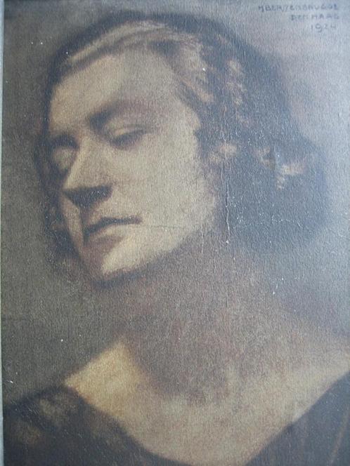 Oude foto gomdruk gesigneerd Berssenbrugge Den Haag 1924, Antiek en Kunst, Kunst | Tekeningen en Foto's, Ophalen of Verzenden