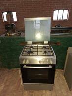Roestvrijstalen gasfornuis met oven, Witgoed en Apparatuur, Fornuizen, Ophalen of Verzenden