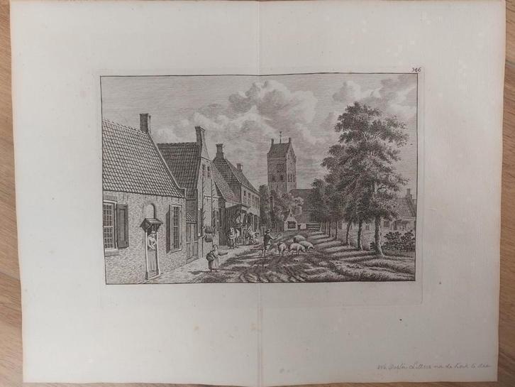 346 - Oosterlittens Easterlittens Friesland, Antiek en Kunst, Kunst | Etsen en Gravures, Ophalen of Verzenden