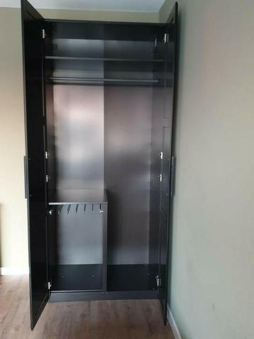 Ikea Pax kledingkast zwartbruin - afbeelding 4