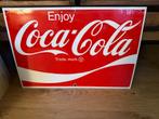 Coca cola reclamebord emaille, Ophalen of Verzenden, Zo goed als nieuw, Reclamebord