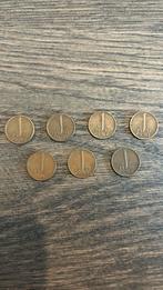 7 munten van 1 cent uit 1952, Postzegels en Munten, Munten | Nederland, Ophalen of Verzenden, Koningin Juliana, 1 cent, Goud