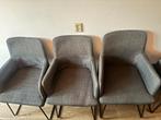 8 Grijze eetkamerstoelen z.s.m. ophalen!, Huis en Inrichting, Stoelen, Ophalen, Zo goed als nieuw, Metaal, Grijs