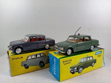2 x edil toys alfa romeo giulia  /polizia  beschikbaar voor biedingen