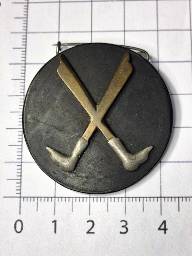 KL KNIL Borneo Troepencommando mouwembleem., Verzamelen, Militaria | Algemeen, Landmacht, Embleem of Badge, Nederland, Verzenden