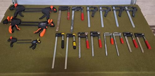 10 x set lijmklemmen, Doe-het-zelf en Verbouw, Gereedschap | Handgereedschap, Gebruikt, Ophalen of Verzenden