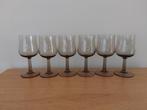 6 nieuwe BP wijnglazen rookglas, Antiek en Kunst, Antiek | Glas en Kristal, Ophalen