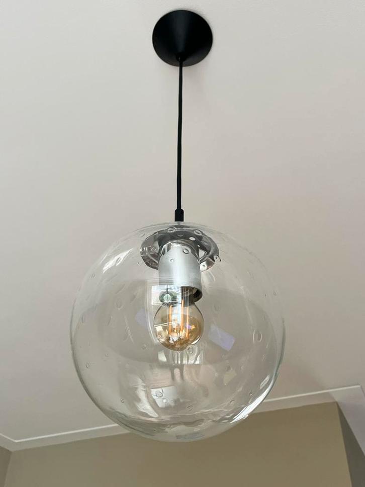Hanglamp Raak Lichtdruppel 25 cm, Huis en Inrichting, Lampen | Hanglampen, Gebruikt, 50 tot 75 cm, Glas, Ophalen