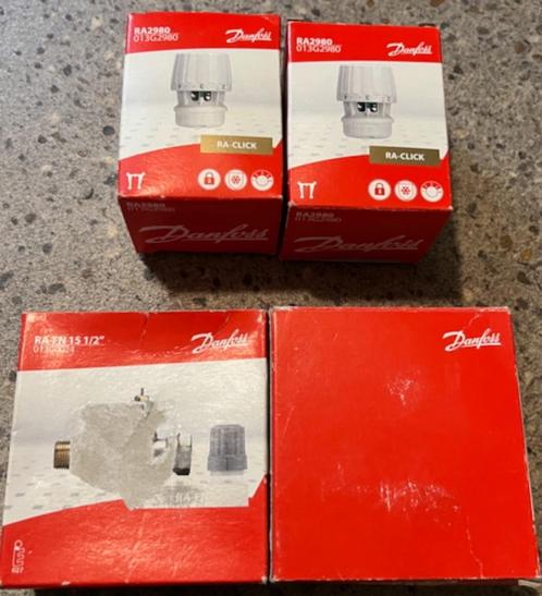 Alles in 1koop 2 x een set Danfoss RA FN 15 1/2 en RA 2980, Doe-het-zelf en Verbouw, Verwarming en Radiatoren, Nieuw, Ophalen of Verzenden