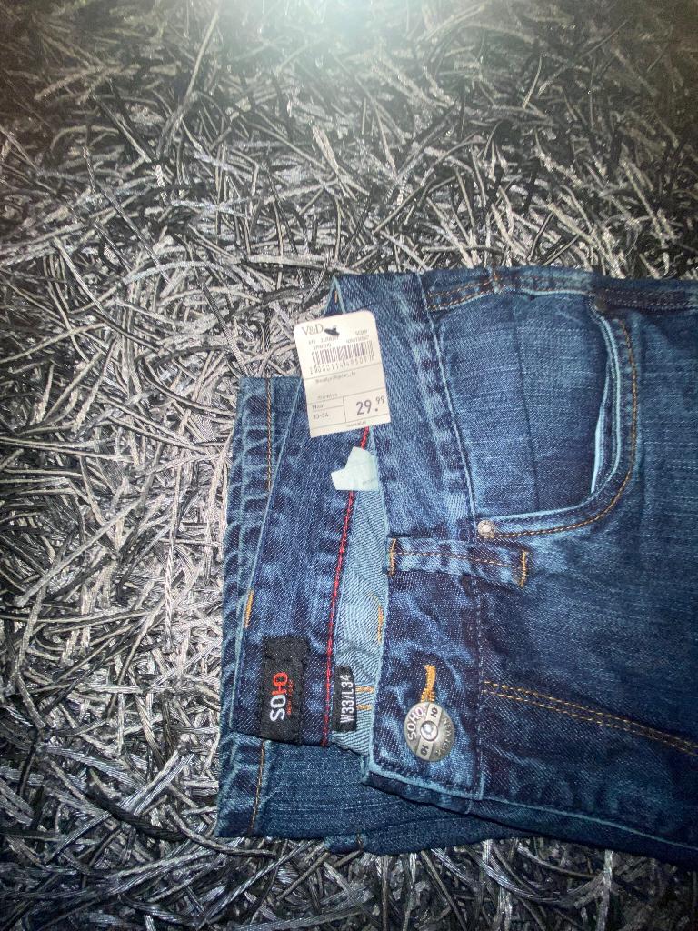 Spijkerbroek verschillend maat, Kleding | Heren, Spijkerbroeken en Jeans, V&D, Blauw, Nieuw, Ophalen of Verzenden