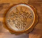 Vintage schaal Jeanette Marigold Carnival glas, Ophalen of Verzenden