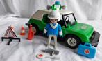 Playmobil 3215 Groene Politie Auto met Zwarte Banden, Ophalen of Verzenden, Gebruikt, Los playmobil