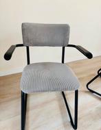 Vier ribstof eettafel stoelen in perfecte staat, Huis en Inrichting, Stoelen, Ophalen, Zo goed als nieuw, Vier, Stof