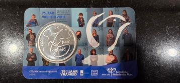 Coincard 75 jaar vrijheid Vijfje beschikbaar voor biedingen