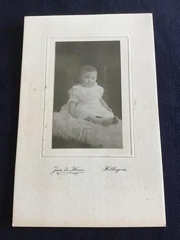 Kabinetfoto, Kind, Jan de Haas, Hillegom, Antieke foto beschikbaar voor biedingen