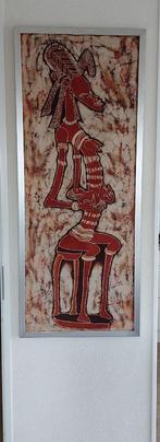 Batik doek   ingelijst, Antiek en Kunst, Ophalen