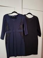 H&M Vogele Batik jurk zwart / marine blauw L 40 , 3 voor 15€, H&M, Verzenden, Zwart, Maat 42/44 (L)
